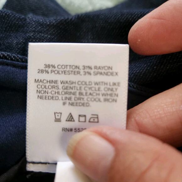 Express Editor Super High Rise Straight Ankle Dress Jeans 8 - Picture 13 of 13